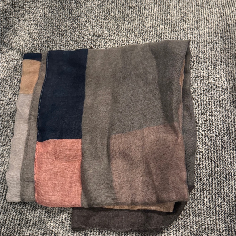 Multicolor Block Scarf